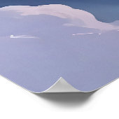 Weltraumbezogene abstrakte Kunst Poster (Ecke)