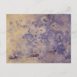Weltraumbienen-Postkarte Postkarte