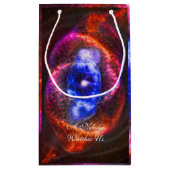 Weltraumbild des Katzenaugen-Nebelflecks Kleine Geschenktüte (Rückseite)