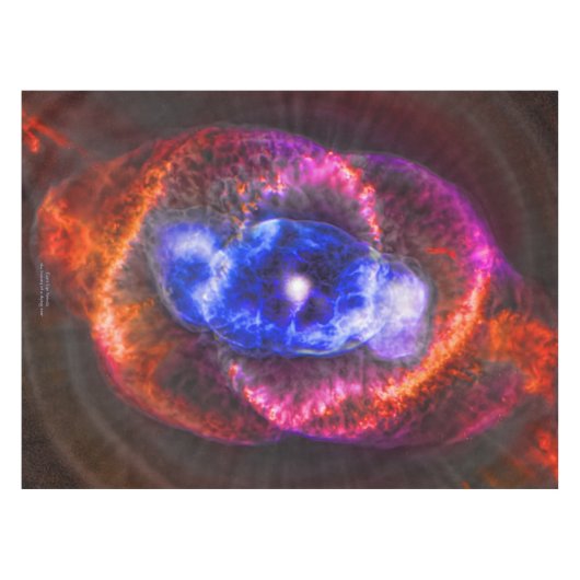 Weltraumbild des Katzenaugen-Nebelflecks Tischdecke (Vorderseite (Horizontal))