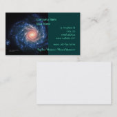 Weltraumbild des Spiralarms NGC 1232 Visitenkarte (Vorne/Hinten)