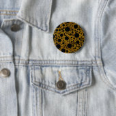 Weltraumblasen - Glitzer Orange Button (Beispiel)