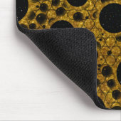 Weltraumblasen - Glitzer Orange Mousepad (Ecke)
