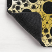 Weltraumblasen - Weiß/Gold Mousepad (Ecke)