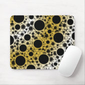 Weltraumblasen - Weiß/Gold Mousepad (Mit Mouse)