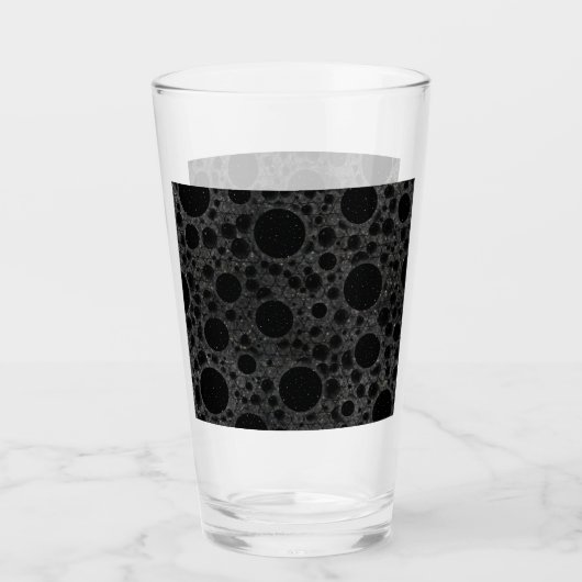 Weltraumblöcke - Glitzer Black Glas (Vorderseite)