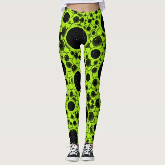 Weltraumblöcke - Limon Leggings (Vorderseite)