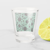 Weltraumblöcke - Minze Schnapsglas (Rückseite)