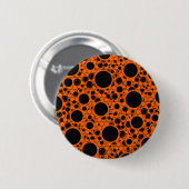 Weltraumblöcke - Orange Button (Vorne & Hinten)