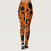 Weltraumblöcke - Orange Leggings (Rückseite)