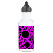 Weltraumblöcke - Rosa Edelstahlflasche (Rechts)