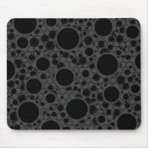 Weltraumblöcke - Schwarz Mousepad