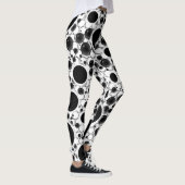 Weltraumblöcke - Weiß Leggings (Rechts)