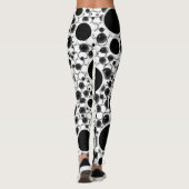 Weltraumblöcke - Weiß Leggings (Rückseite)