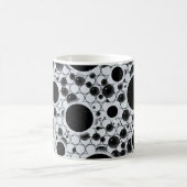 Weltraumblöcke - Weiße Glitzer Kaffeetasse (Mittel)