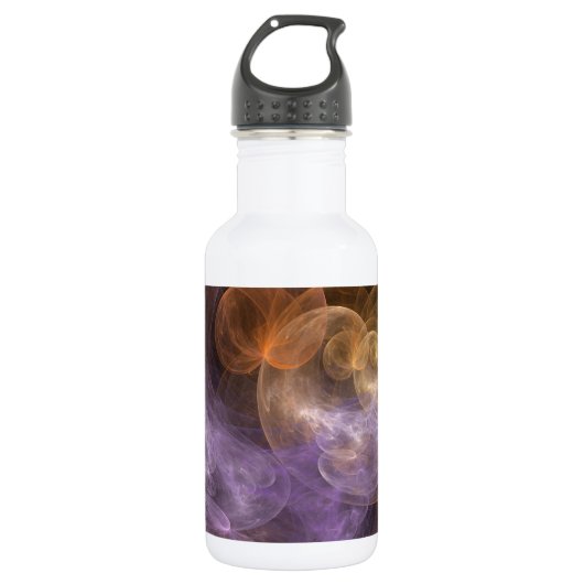 WeltraumBlume Edelstahlflasche (Vorderseite)