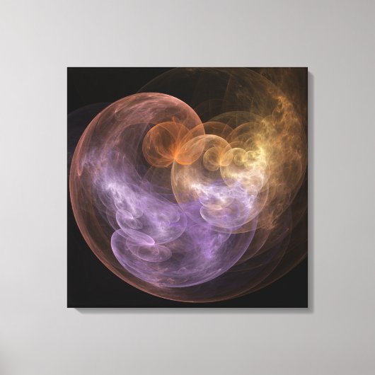 WeltraumBlume Leinwanddruck (Vorderseite)