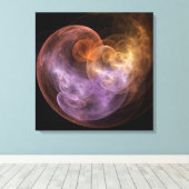 WeltraumBlume Leinwanddruck (Insitu (Holzboden))