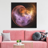 WeltraumBlume Leinwanddruck (Insitu (Wohnzimmer))