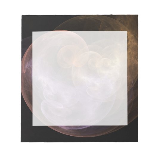 WeltraumBlume Notizblock (Vorderseite)