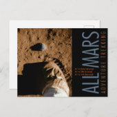 Weltraumboot Orange Alle Mars Trekking Abenteuer Postkarte (Vorne/Hinten)