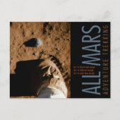 Weltraumboot Orange Alle Mars Trekking Abenteuer Postkarte (Vorderseite)