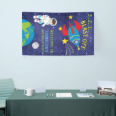 Weltraumbrand zum Geburtstag Banner (Messeveranstaltung)
