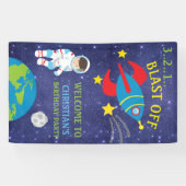 Weltraumbrand zum Geburtstag Banner (Horizontal)