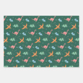 Weltraumdinosaurier-Kindergeburtstag Geschenkpapier Set (Vorderseite 3)