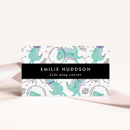 Weltraumdinosaurier, Kinderspielzentrum, Aktivität Visitenkarte