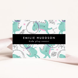 Weltraumdinosaurier, Kinderspielzentrum, Aktivität Visitenkarte