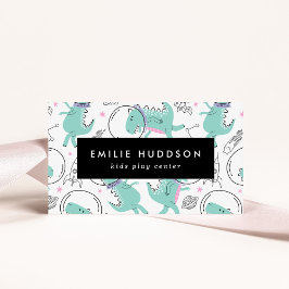 Weltraumdinosaurier, Kinderspielzentrum, Aktivität Visitenkarte