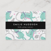 Weltraumdinosaurier, Kinderspielzentrum, Aktivität Visitenkarte (Vorderseite)