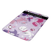 Weltraumdinosaurier, Niedliche Dinosaurier, Sterne Badematte (Schrägansicht)