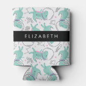 Weltraumdinosaurier, Niedliche Dinosaurier, Sterne Dosenkühler (Rückseite)