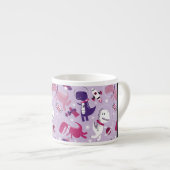 Weltraumdinosaurier, Niedliche Dinosaurier, Sterne Espressotasse (Vorderseite Rechts)