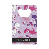 Weltraumdinosaurier, Niedliche Dinosaurier, Sterne Geldbeutel Flaschenöffner (Rückseite)