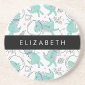 Weltraumdinosaurier, Niedliche Dinosaurier, Sterne Getränkeuntersetzer (Vorne)