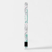 Weltraumdinosaurier, Niedliche Dinosaurier, Sterne iPhone Hülle (Linke Seite)