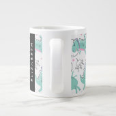 Weltraumdinosaurier, Niedliche Dinosaurier, Sterne Jumbo-Tasse (Rückseite)