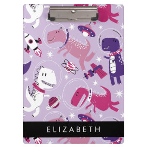 Weltraumdinosaurier, Niedliche Dinosaurier, Sterne Klemmbrett