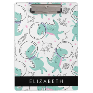 Weltraumdinosaurier, Niedliche Dinosaurier, Sterne Klemmbrett