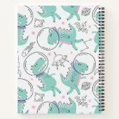 Weltraumdinosaurier, Niedliche Dinosaurier, Sterne Notizblock (Rückseite)