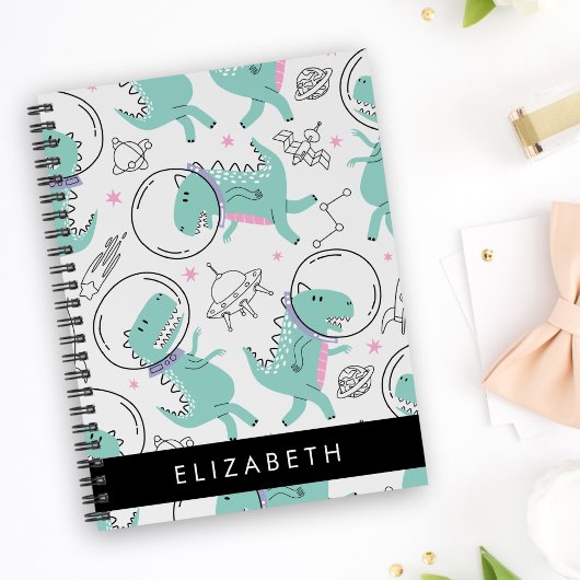 Weltraumdinosaurier, Niedliche Dinosaurier, Sterne Notizblock