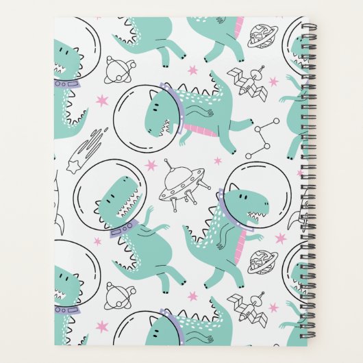 Weltraumdinosaurier, Niedliche Dinosaurier, Sterne Planer (Rückseite)