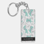 Weltraumdinosaurier, Niedliche Dinosaurier, Sterne Schlüsselanhänger (Vorderseite links)