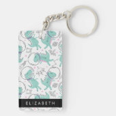 Weltraumdinosaurier, Niedliche Dinosaurier, Sterne Schlüsselanhänger (Rückseite)