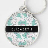 Weltraumdinosaurier, Niedliche Dinosaurier, Sterne Schlüsselanhänger (Vorne)