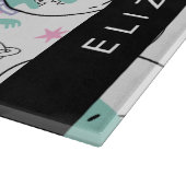 Weltraumdinosaurier, Niedliche Dinosaurier, Sterne Schneidebrett (Ecke)