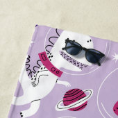 Weltraumdinosaurier, Niedliche Dinosaurier, Sterne Strandtuch (Beispiel)